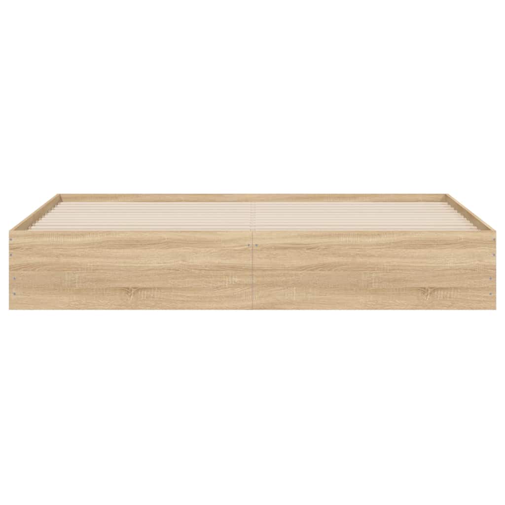 Πλαίσιο Κρεβατιού με συρτάρια Sonoma Δρυς 160x200εκ. Επεξ. Ξύλο