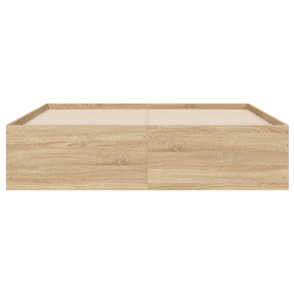 Πλαίσιο Κρεβατιού με συρτάρια Sonoma Δρυς 120x200εκ. Επεξ. Ξύλο
