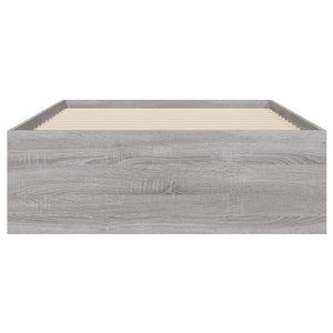 Πλαίσιο Κρεβατιού με συρτάρια Γκρι sonoma 90x200εκ. Επεξ. Ξύλο