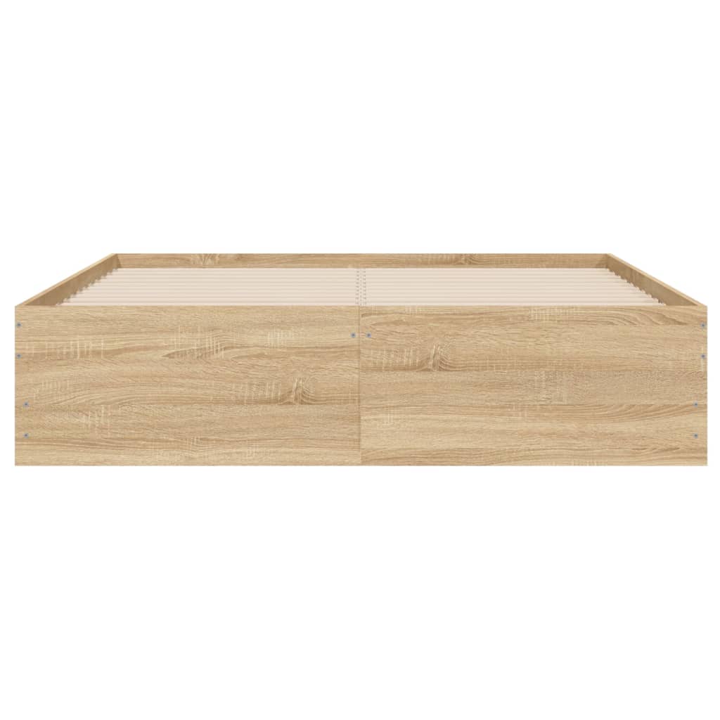 Πλαίσιο Κρεβατιού με συρτάρια Sonoma Δρυς 120x190εκ. Επεξ. Ξύλο