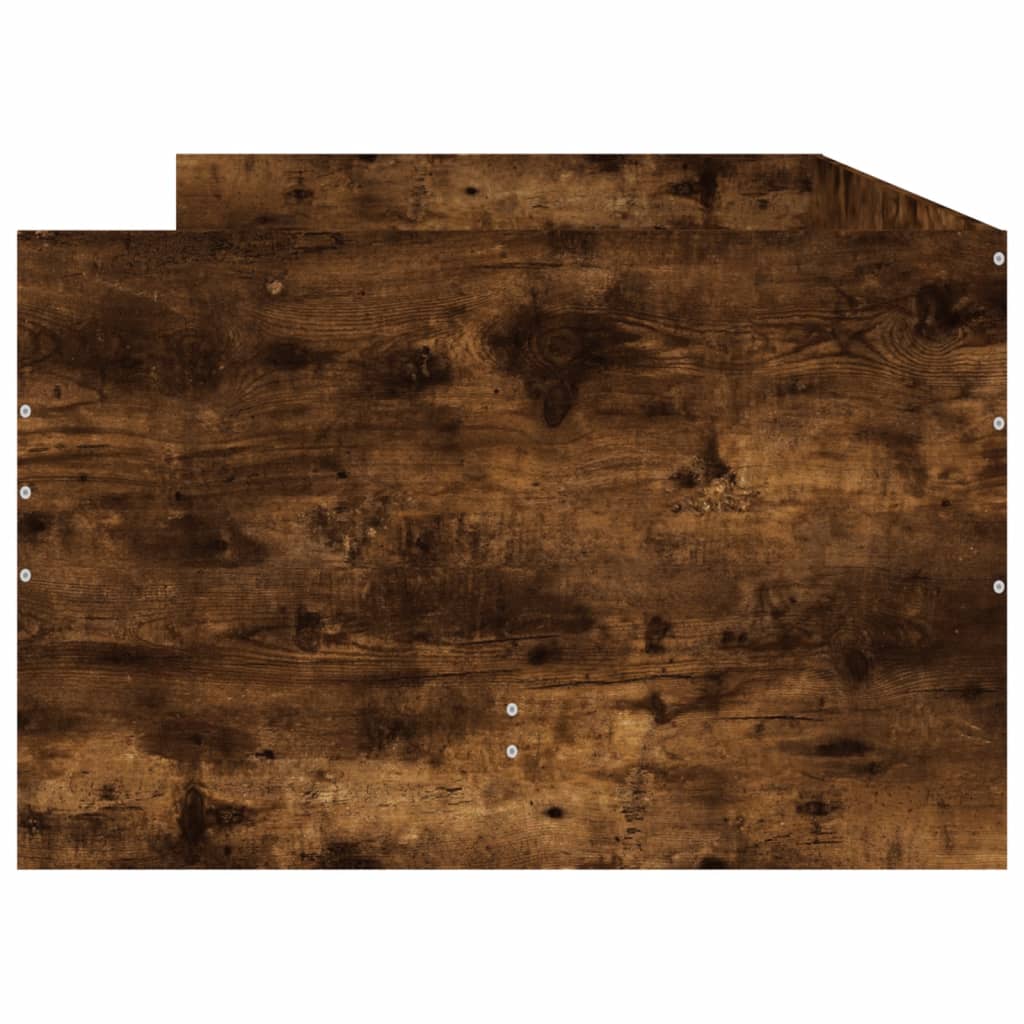 Πλαίσιο Κρεβατιού με Συρτάρια Καπνιστή δρυς 100x200 εκ.