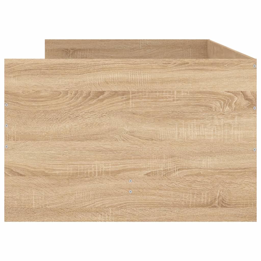 Πλαίσιο Κρεβατιού Με Συρτάρια Sonoma Δρυς 75x190εκ Small Single