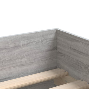Πλαίσιο Κρεβατιού Με Συρτάρια Γκρι Sonoma 75x190εκ Small Single