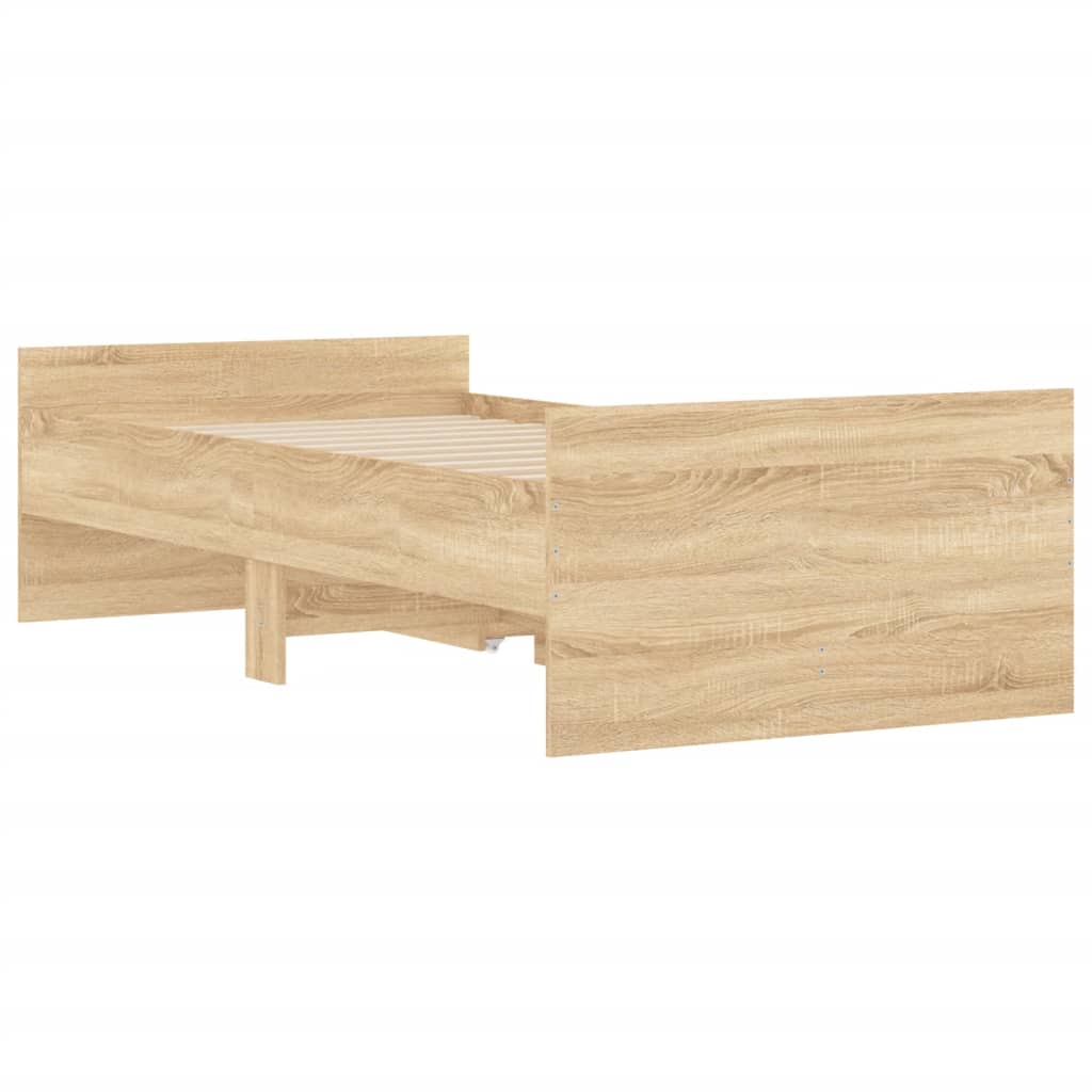 Πλαίσιο Κρεβατιού με Συρτάρια Sonoma δρυς 90x200 εκ.