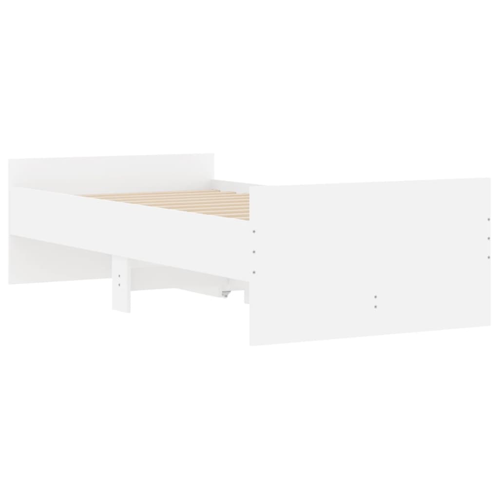 Πλαίσιο Κρεβατιού Με Συρτάρια Μαύρο 75x190 εκ Small Single