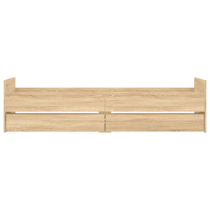 Πλαίσιο Κρεβατιού Με Συρτάρια Sonoma Δρυς 75x190εκ Small Single