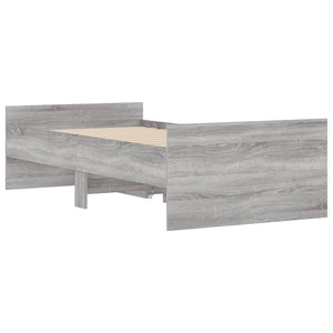 Πλαίσιο Κρεβατιού Με Συρτάρια Γκρι Sonoma 75x190εκ Small Single