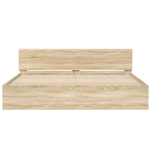 Πλαίσιο Κρεβατιού με Κεφαλάρι Sonoma Δρυς 160 x 200 εκ.