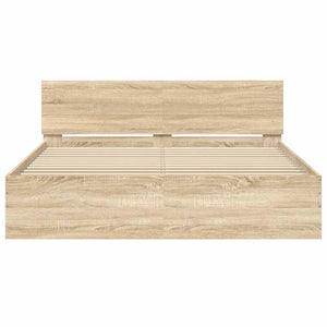 Πλαίσιο Κρεβατιού με Κεφαλάρι Sonoma Δρυς 150x200 εκ.