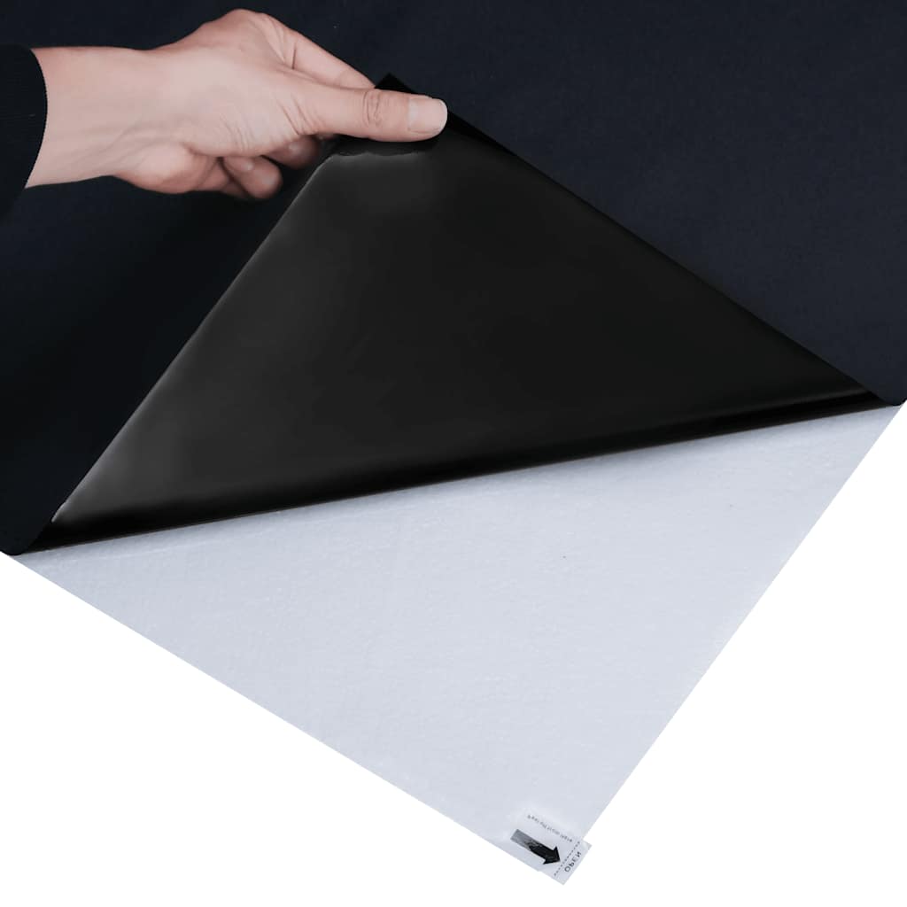 Μεμβράνες Παραθύρου 3 τεμ. Αντιστατικές Αμμοβολή Μαύρες PVC