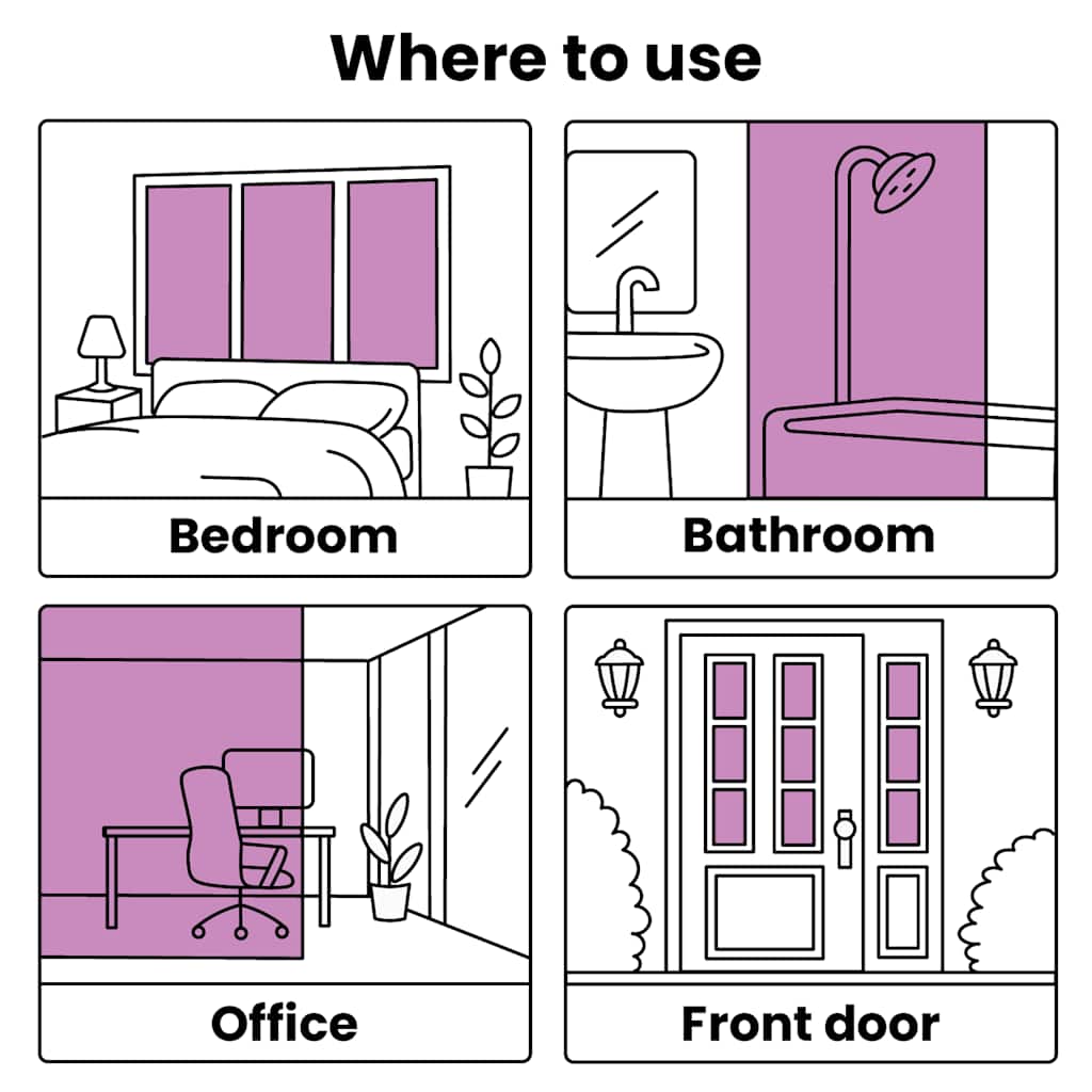 Μεμβράνες Παραθύρου 5 τεμ. Αντιστατικές Αμμοβολή Μαύρες PVC