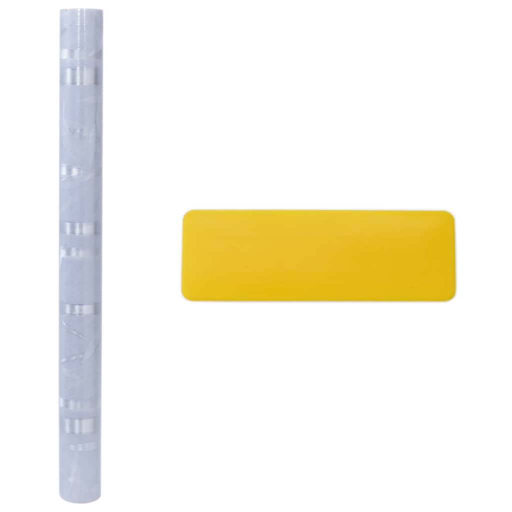 Μεμβράνες Παραθύρου 4 Τεμ. Αμμοβολή Σχέδιο Μπαμπού από PVC - Pakobazaar