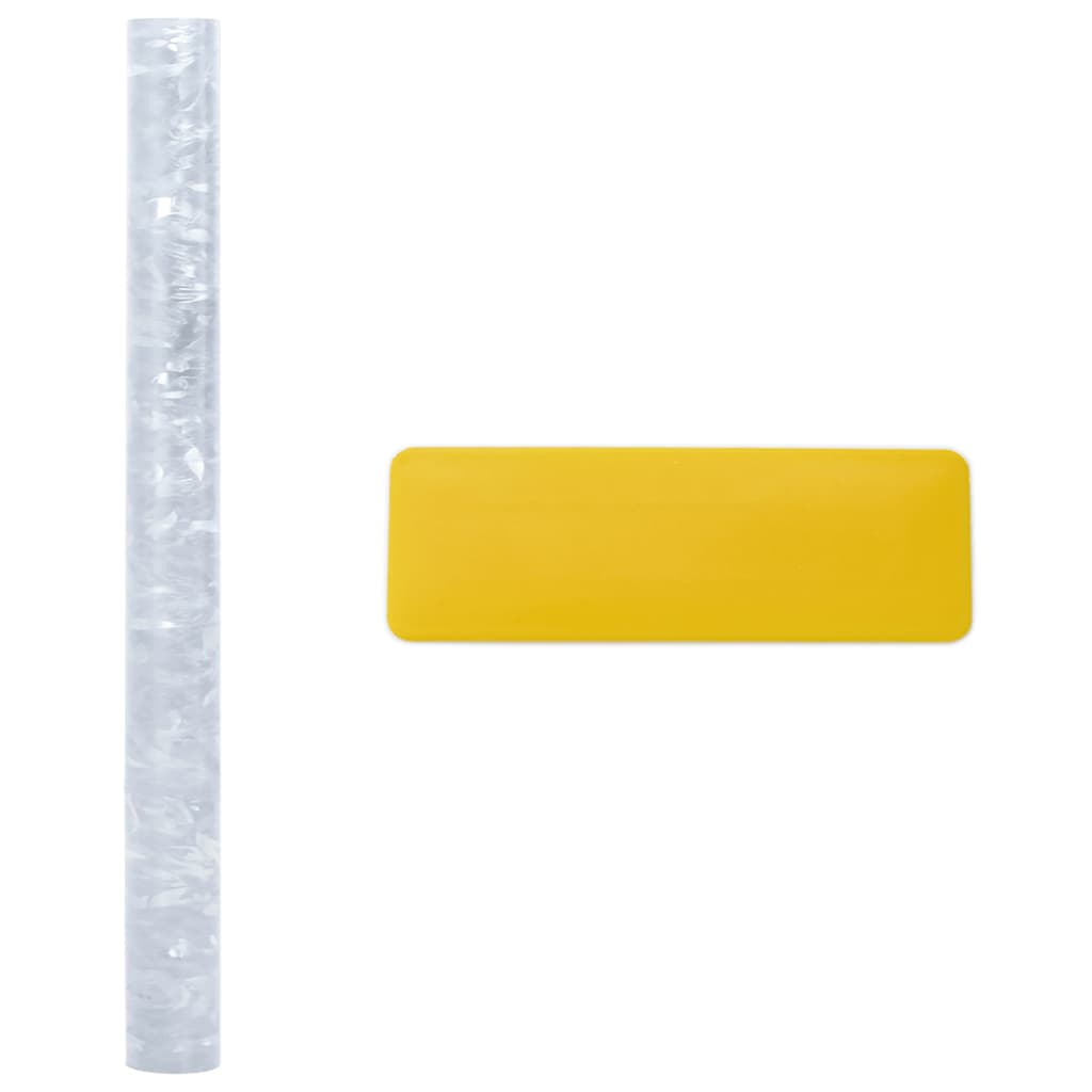 Μεμβράνες Παραθύρου 2 Τεμ. Αμμοβολή Σχέδιο Λουλούδι από PVC