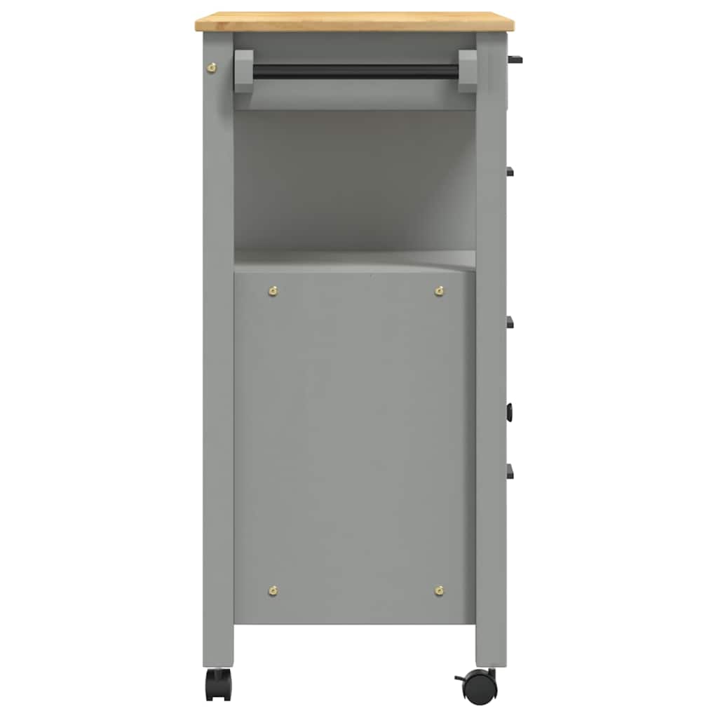 Τρόλεϊ Κουζίνας MONZA 84x40x88,5 εκ. από Μασίφ Ξύλο Πεύκου
