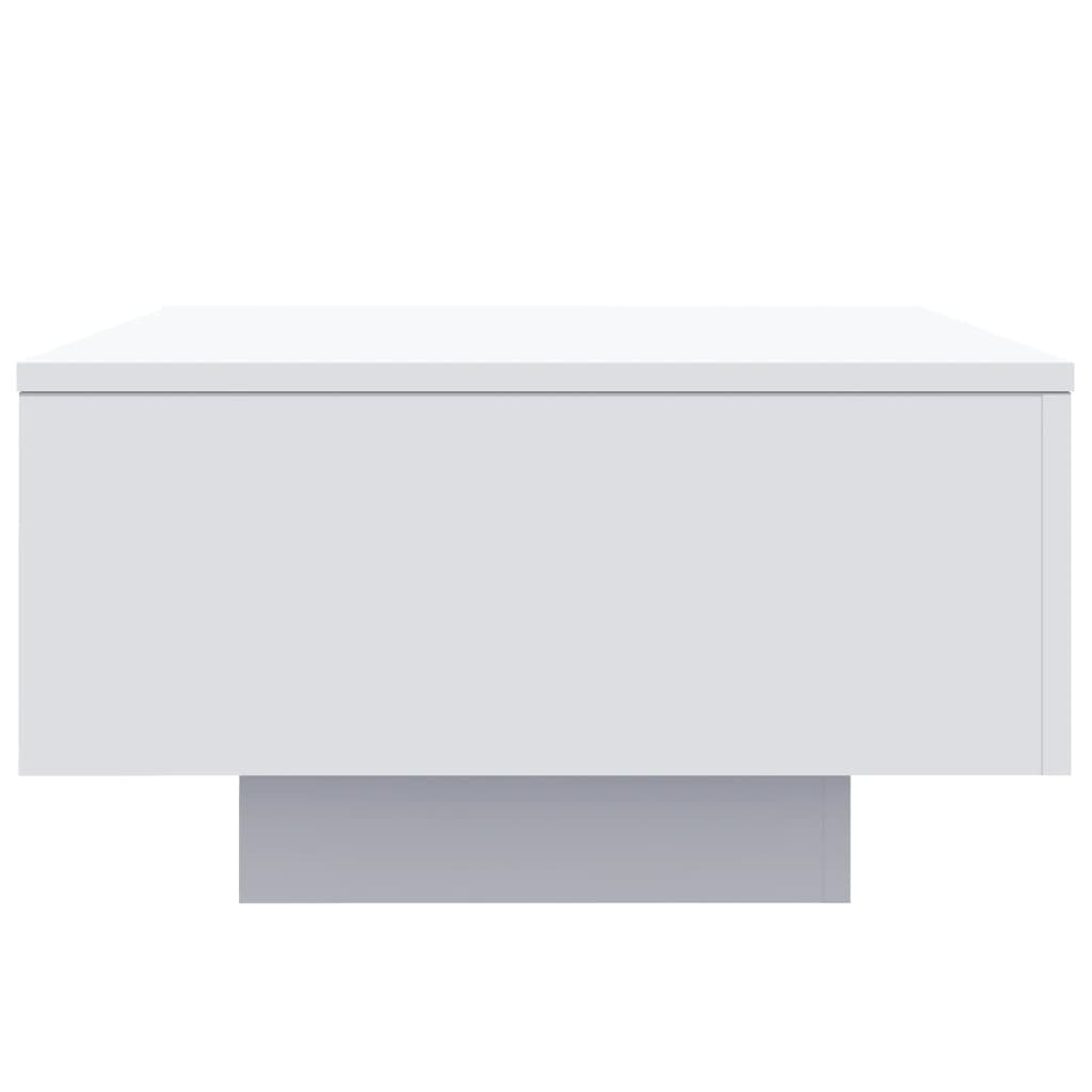 Τραπεζάκι Σαλονιού με Φώτα LED Λευκό 55x55x31 εκ. - Pakobazaar