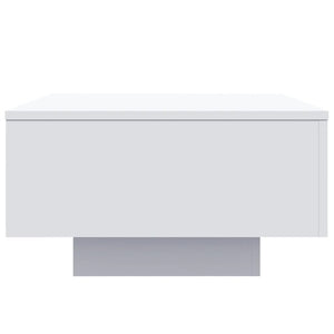 Τραπεζάκι Σαλονιού με Φώτα LED Λευκό 55x55x31 εκ. - Pakobazaar