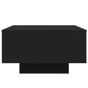Τραπεζάκι Σαλονιού με Φώτα LED Μαύρο 55x55x31 εκ. - Pakobazaar