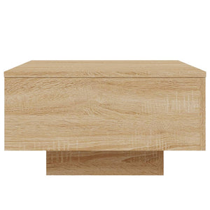 Τραπεζάκι Σαλονιού με Φώτα LED Sonoma Δρυς 55x55x31 εκ. - Pakobazaar