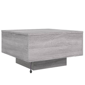 Τραπεζάκι Σαλονιού με Φώτα LED Γκρι Sonoma 55x55x31 εκ. - Pakobazaar