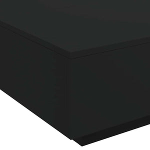 Τραπεζάκι Σαλονιού Μαύρο 80 x 80 x 31 εκ. Επεξεργασμένο Ξύλο - Pakobazaar