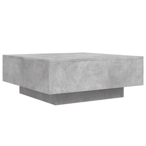Τραπεζάκι Σαλονιού Γκρι Σκυρ. 80 x 80 x 31 εκ. Επεξ. Ξύλο - Pakobazaar