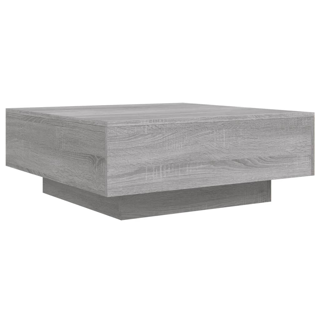Τραπεζάκι Σαλονιού Γκρι Sonoma 80x80x31 εκ. Επεξεργασμένο Ξύλο
