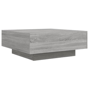 Τραπεζάκι Σαλονιού Γκρι Sonoma 80x80x31 εκ. Επεξεργασμένο Ξύλο