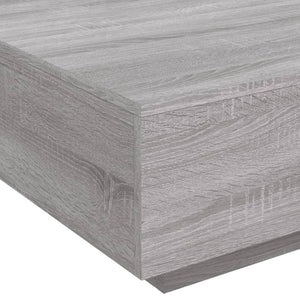 Τραπεζάκι Σαλονιού Γκρι Sonoma 80x80x31 εκ. Επεξεργασμένο Ξύλο