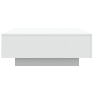 Τραπεζάκι Σαλονιού με Φώτα LED Λευκό 80 x 80 x 31 εκ. - Pakobazaar