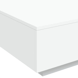 Τραπεζάκι Σαλονιού με Φώτα LED Λευκό 80 x 80 x 31 εκ. - Pakobazaar