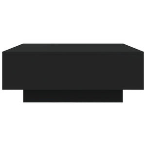 Τραπεζάκι Σαλονιού με Φώτα LED Μαύρο 80x80x31 εκ. - Pakobazaar