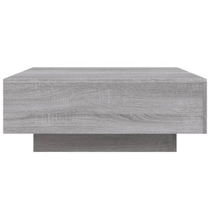 Τραπεζάκι Σαλονιού με Φώτα LED Γκρι Sonoma 80x80x31 εκ. - Pakobazaar