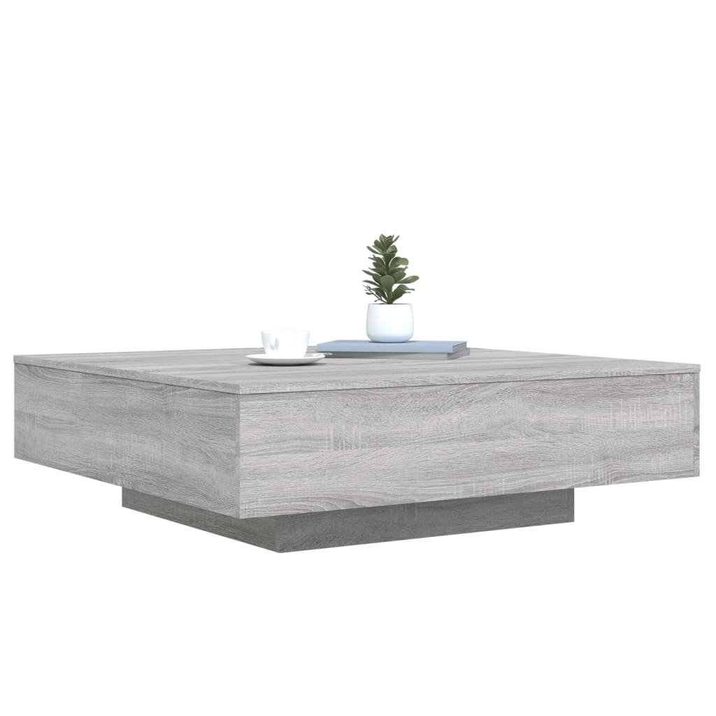Τραπεζάκι Σαλονιού Γκρι Sonoma 100 x 100 x 31 εκ. Επεξεργ. Ξύλο - Pakobazaar