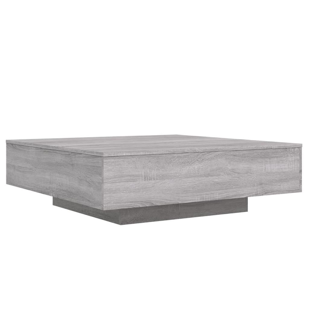 Τραπεζάκι Σαλονιού Γκρι Sonoma 100 x 100 x 31 εκ. Επεξεργ. Ξύλο - Pakobazaar