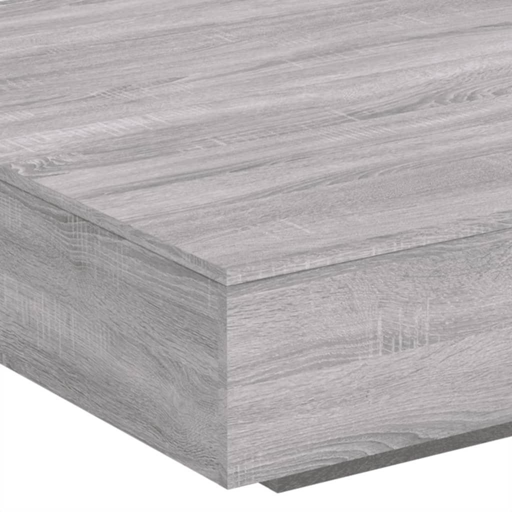 Τραπεζάκι Σαλονιού Γκρι Sonoma 100 x 100 x 31 εκ. Επεξεργ. Ξύλο - Pakobazaar