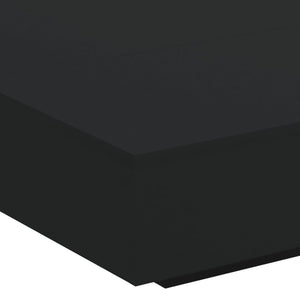 Τραπεζάκι Σαλονιού με Φώτα LED Μαύρο 100x100x31 εκ. - Pakobazaar
