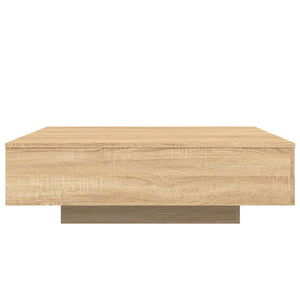 Τραπεζάκι Σαλονιού με Φώτα LED Sonoma Δρυς 100x100x31 εκ. - Pakobazaar