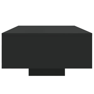 Τραπεζάκι Σαλονιού με Φώτα LED Μαύρο 85x55x31 εκ. - Pakobazaar