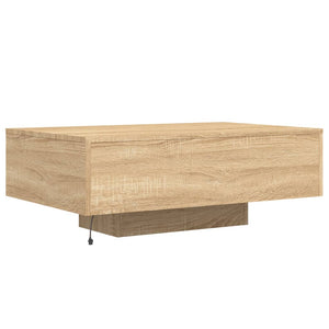 Τραπεζάκι Σαλονιού με Φώτα LED Sonoma Δρυς 85x55x31 εκ. - Pakobazaar