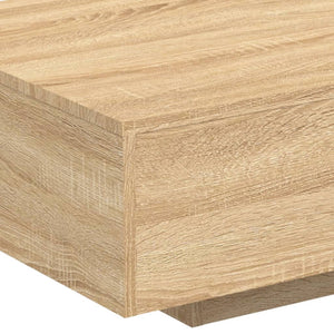 Τραπεζάκι Σαλονιού με Φώτα LED Sonoma Δρυς 85x55x31 εκ. - Pakobazaar