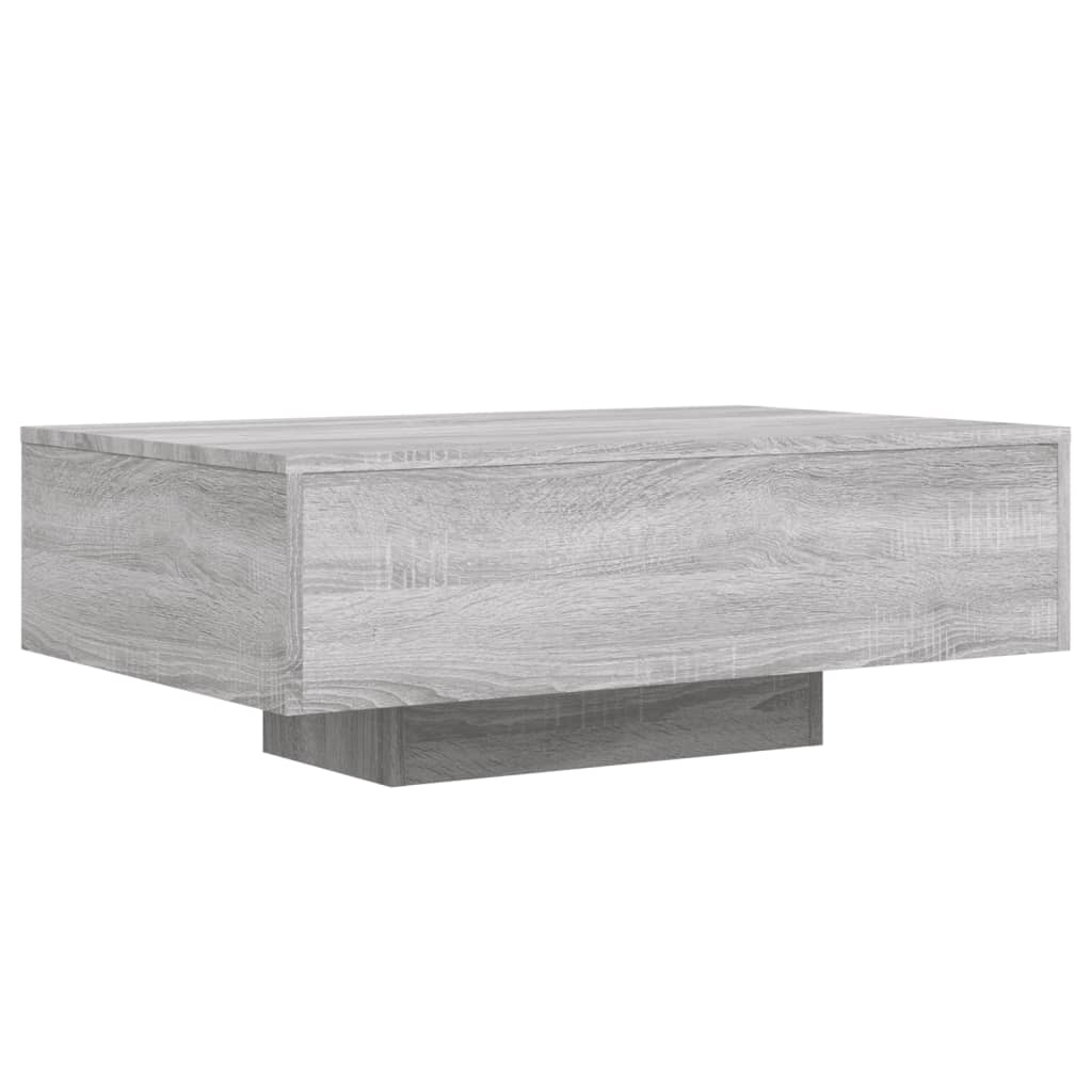 Τραπεζάκι Σαλονιού με Φώτα LED Γκρι Sonoma 85x55x31 εκ. - Pakobazaar