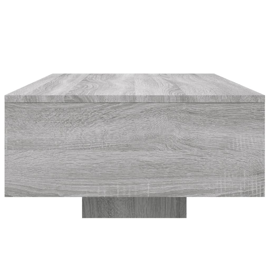 Τραπεζάκι Σαλονιού με Φώτα LED Γκρι Sonoma 85x55x31 εκ. - Pakobazaar
