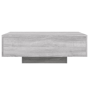 Τραπεζάκι Σαλονιού με Φώτα LED Γκρι Sonoma 85x55x31 εκ. - Pakobazaar