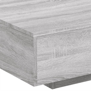Τραπεζάκι Σαλονιού με Φώτα LED Γκρι Sonoma 85x55x31 εκ. - Pakobazaar