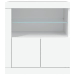 Μπουφές με Φώτα LED Λευκός 60,5 x 37 x 67 εκ. - Pakobazaar