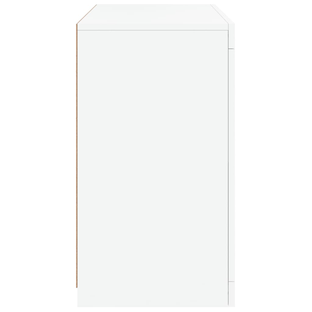 Μπουφές με Φώτα LED Λευκός 60,5 x 37 x 67 εκ. - Pakobazaar