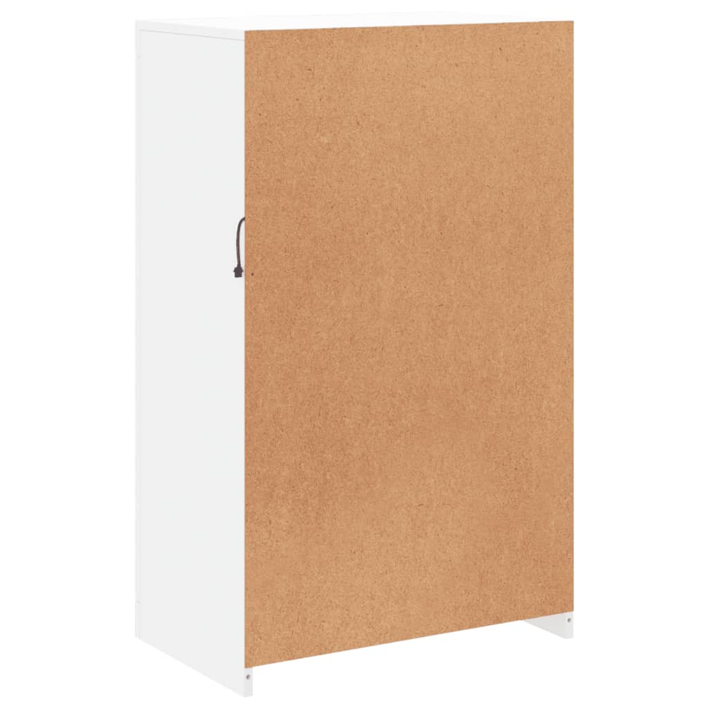 Nτουλάπι Βοηθητικό με Φώτα LED Λευκό από Επεξεργασμένο ξύλο - Pakobazaar