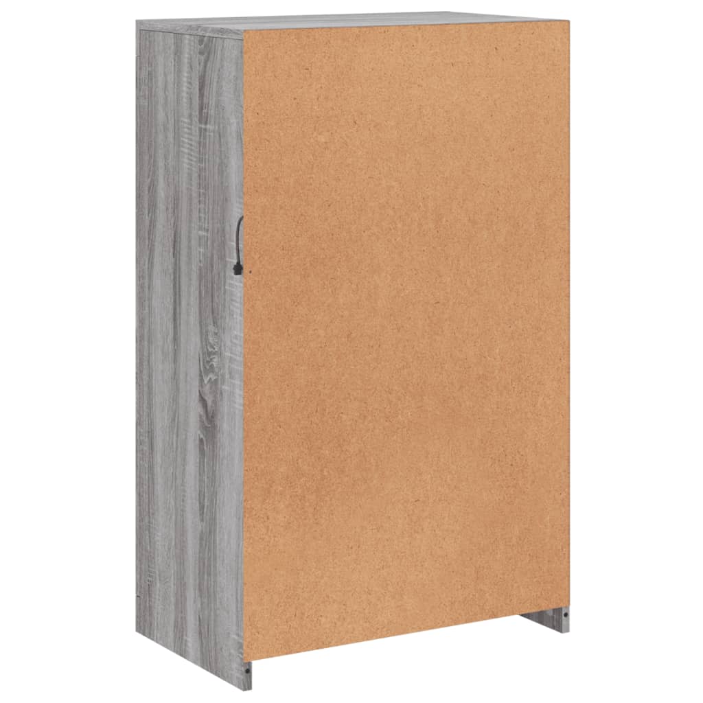 Nτουλάπι Βοηθητικό με Φώτα LED Γκρι Sonoma Επεξεργασμένο Ξύλο - Pakobazaar