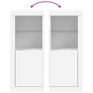 Μπουφές με Φώτα LED Λευκός 41 x 37 x 100 εκ. - Pakobazaar