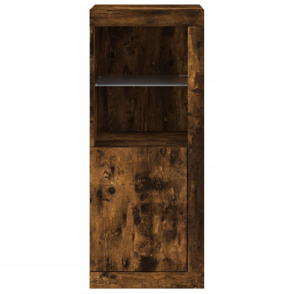 Μπουφές με Φώτα LED Καπνιστή Δρυς 41 x 37 x 100 εκ. - Pakobazaar